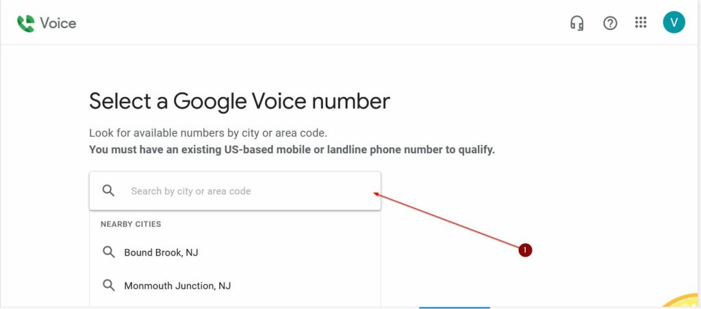 Pilih Kode Area Untuk Nomor Telepon Google Voice Belum Support Area Indonesia