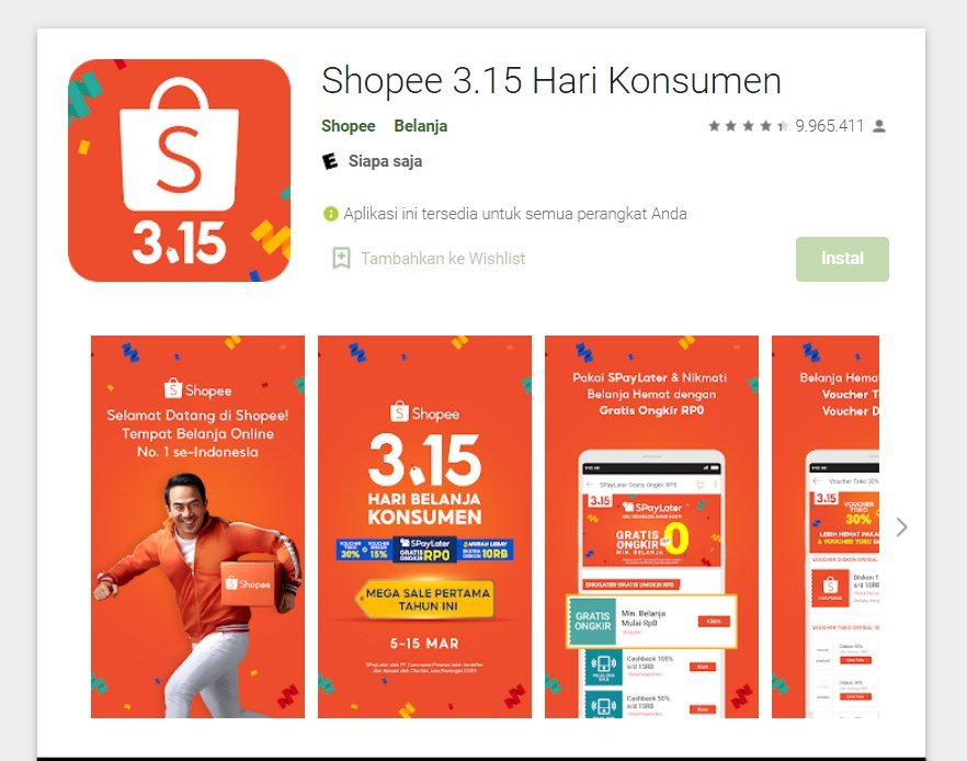 Aplikasi Shopee Penuh Program Promo Dan Inovasi