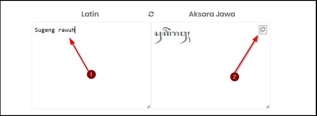 Cara Pakai Translate Aksara Jawa Dari Huruf Latin