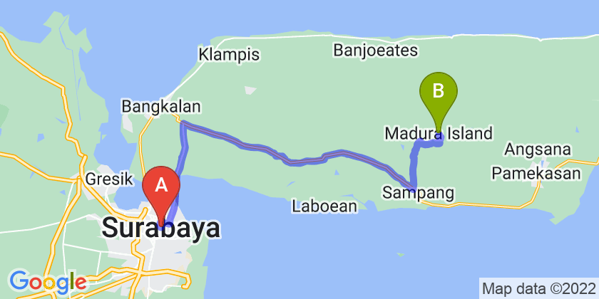 rute perjalanan Surabaya-Madura